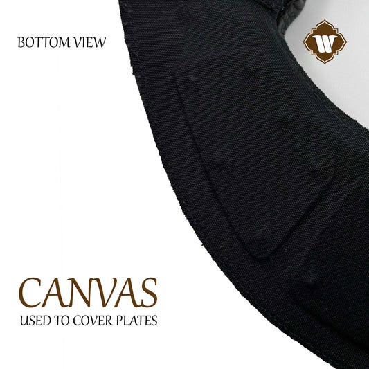 Leather Gorget with Stainless Steel Plates