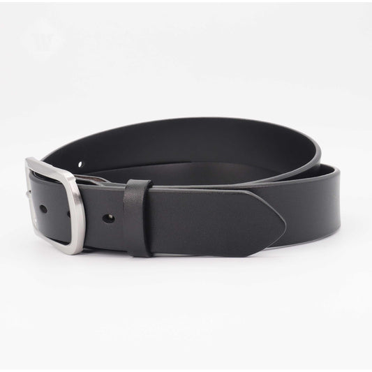 Handcrafted Genuine black Leather Belts – brushed polish Pin Buckle, Stylish, Durable, Adjustable Waist Belts for Men, Perfect Gift for Him