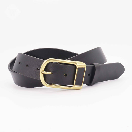 Handcrafted Black - Brown Genuine Leather Pin Buckle Belts – Stylish, Durable, Adjustable Waist Belts for Men & Women