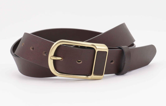 Handcrafted Brown Genuine Leather Pin Buckle Belts – Stylish, Durable, Adjustable Waist Belts for Men & Women