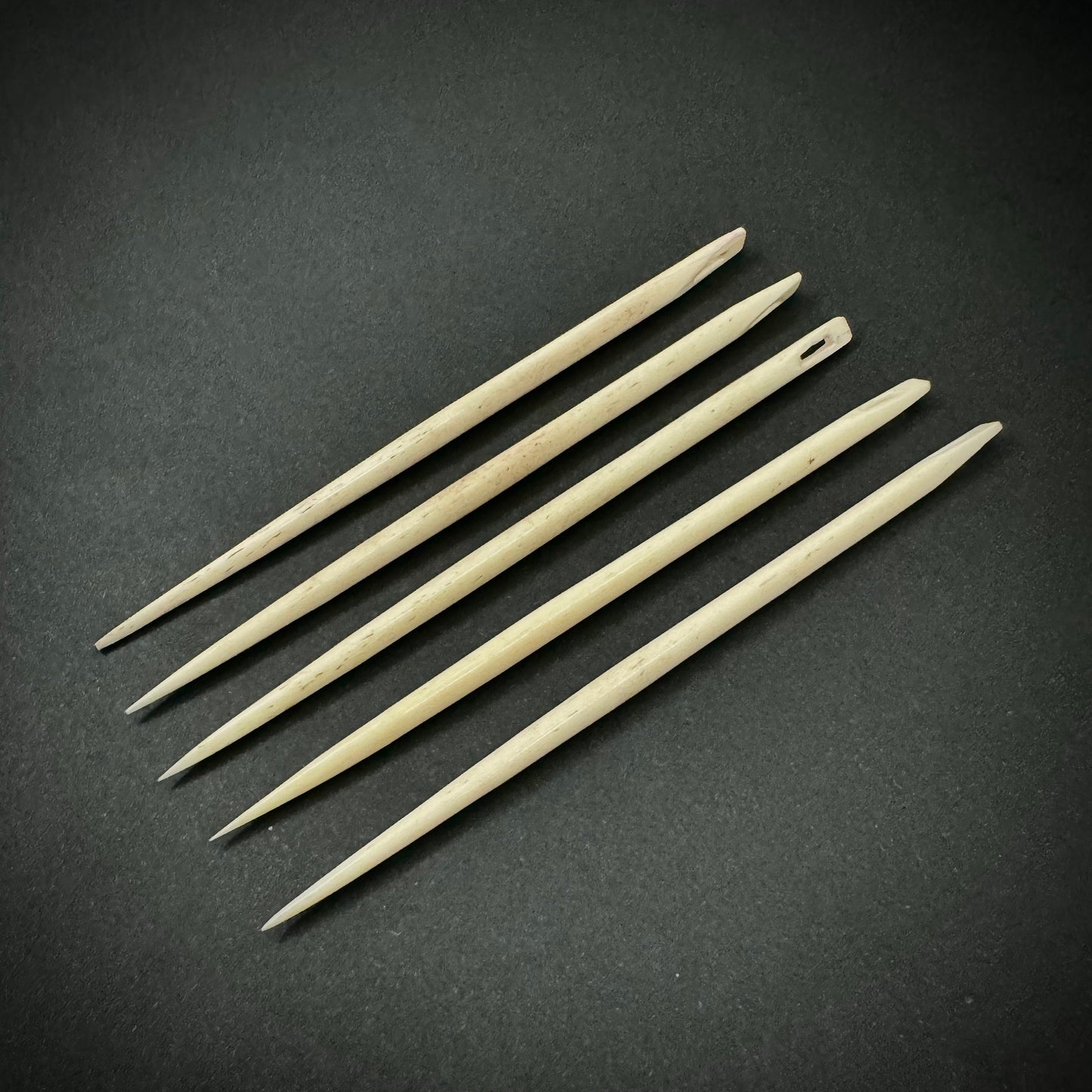 Handcrafted 4-Inch Bone Needles Perfect for Crafting and Sewing Projects