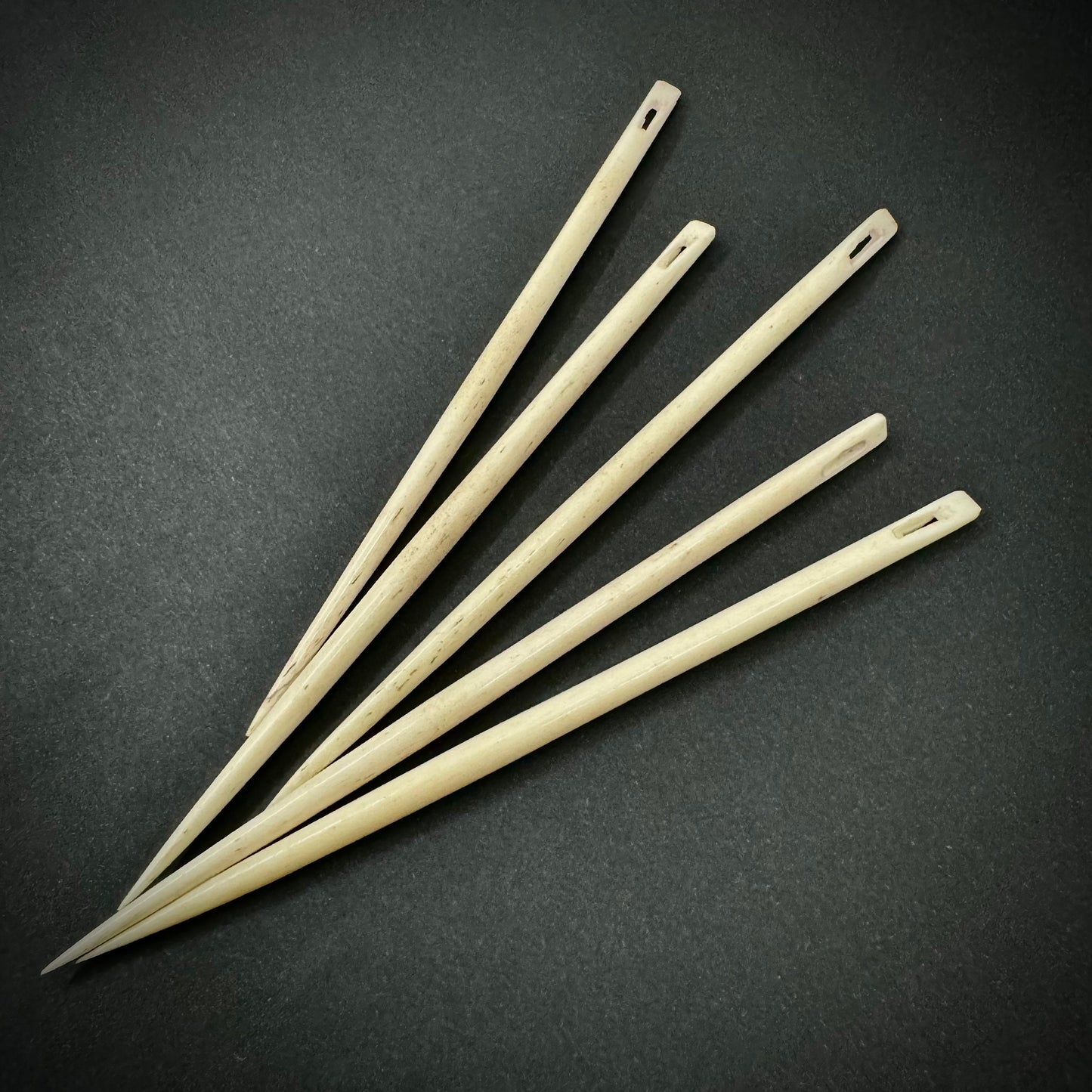 Handcrafted 4-Inch Bone Needles Perfect for Crafting and Sewing Projects