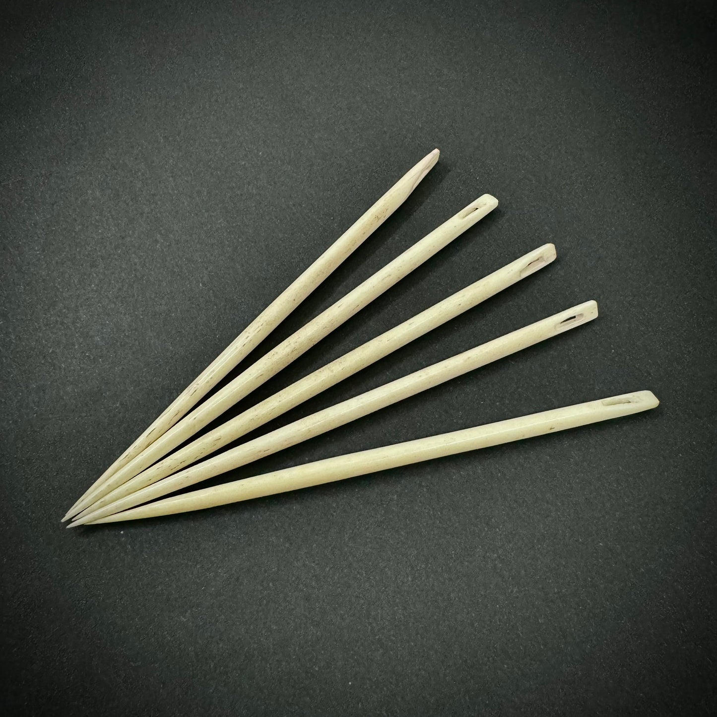 Handcrafted 4-Inch Bone Needles Perfect for Crafting and Sewing Projects