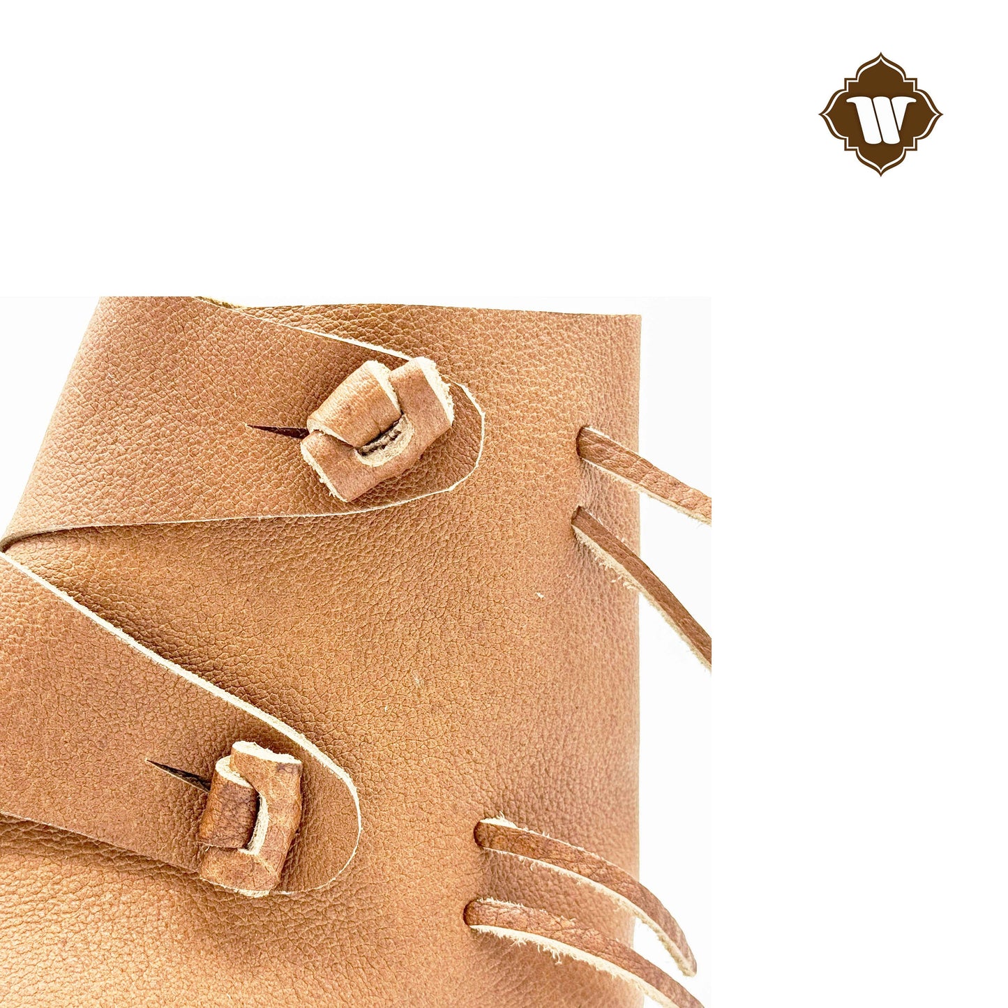 Westland crafts Handcrafted Viking Reenactment Boots - Jorvik or York Style - Two Toggles - SCA LARP Costume