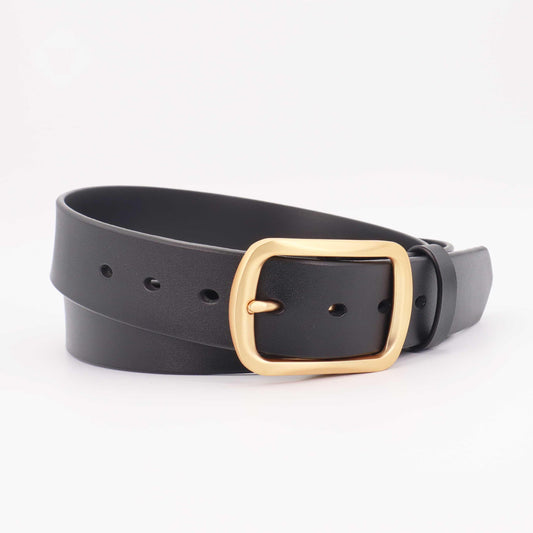 Handcrafted Genuine black Leather Belts – brushed polish Pin Buckle, Stylish, Durable, Adjustable Waist Belts for Men, Perfect Gift for Him