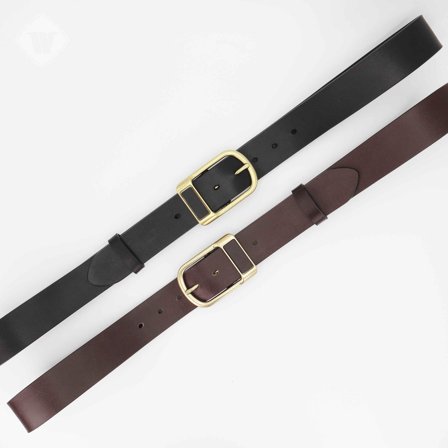 Handcrafted Brown Genuine Leather Pin Buckle Belts – Stylish, Durable, Adjustable Waist Belts for Men & Women